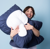 Satin de Coton - Bleu velours - 65x65cm