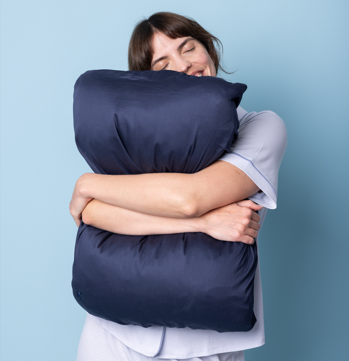 Satin de Coton - Bleu velours - 50x70cm
