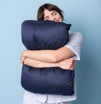 Satin de Coton - Bleu velours - 50x70cm