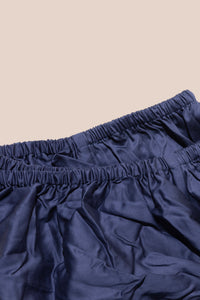 Satin de Coton - Bleu velours - 65x65cm