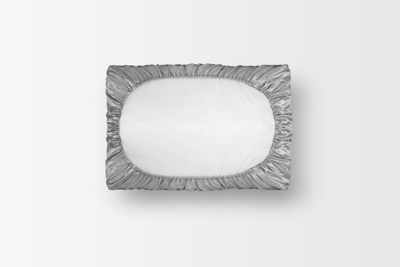 Soie de mûrier BIO - Argent - 50x70cm