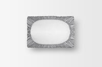 Soie de mûrier BIO - Argent - 50x70cm