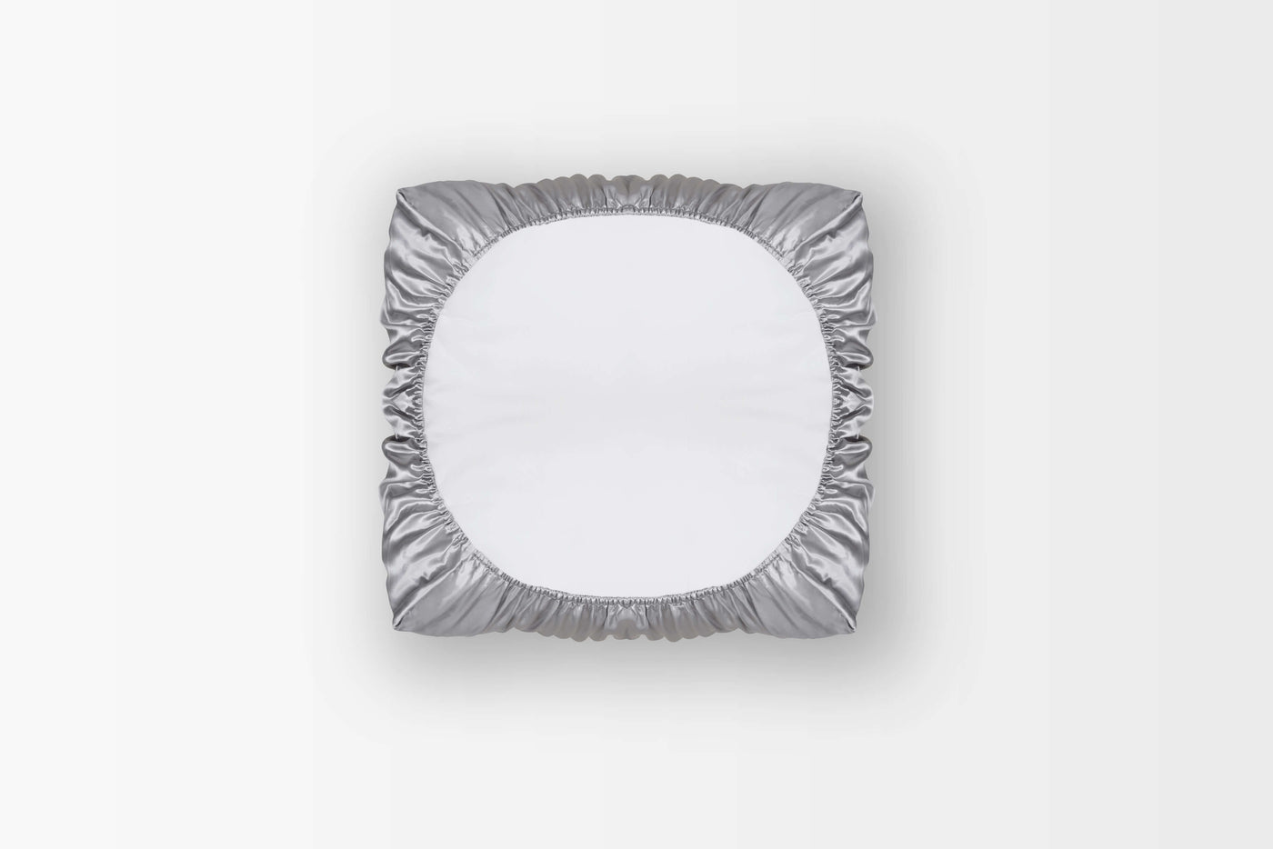 Soie de mûrier BIO - Argent - 65x65cm