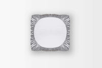 Soie de mûrier BIO - Argent - 65x65cm