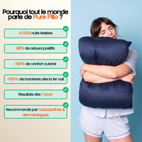 Satin de Coton - Bleu velours - 50x70cm