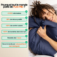 Satin de Coton - Bleu velours - 65x65cm