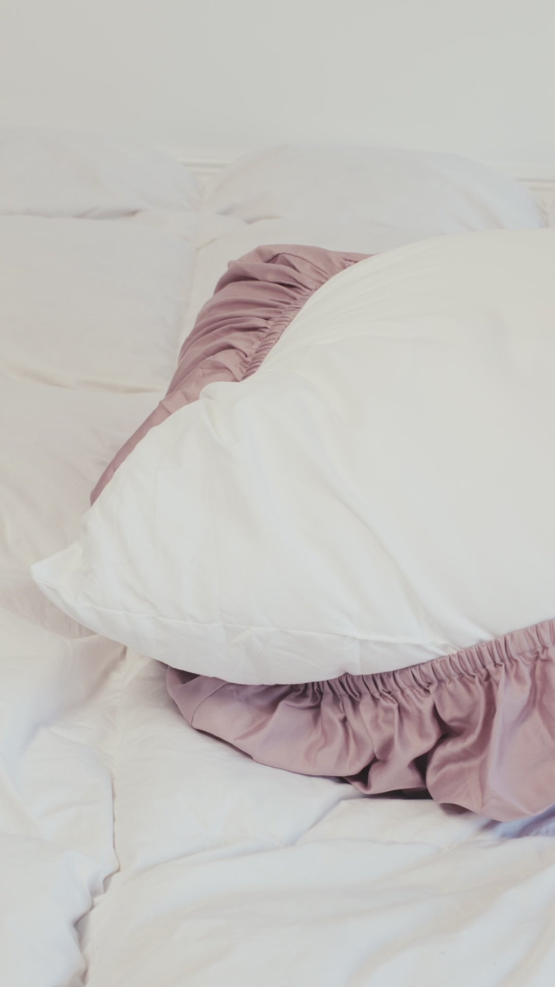 Satin de Coton - Rose poudré - 50x70cm